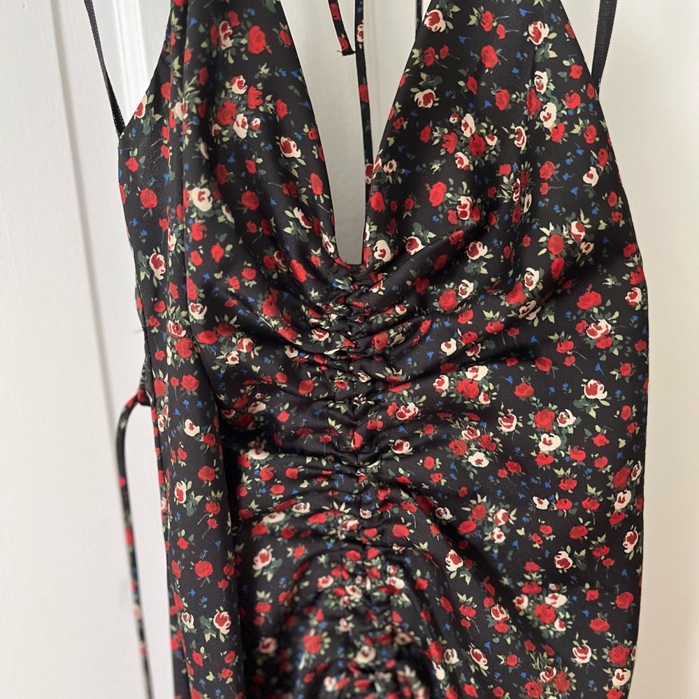 Floral Ruched Dress